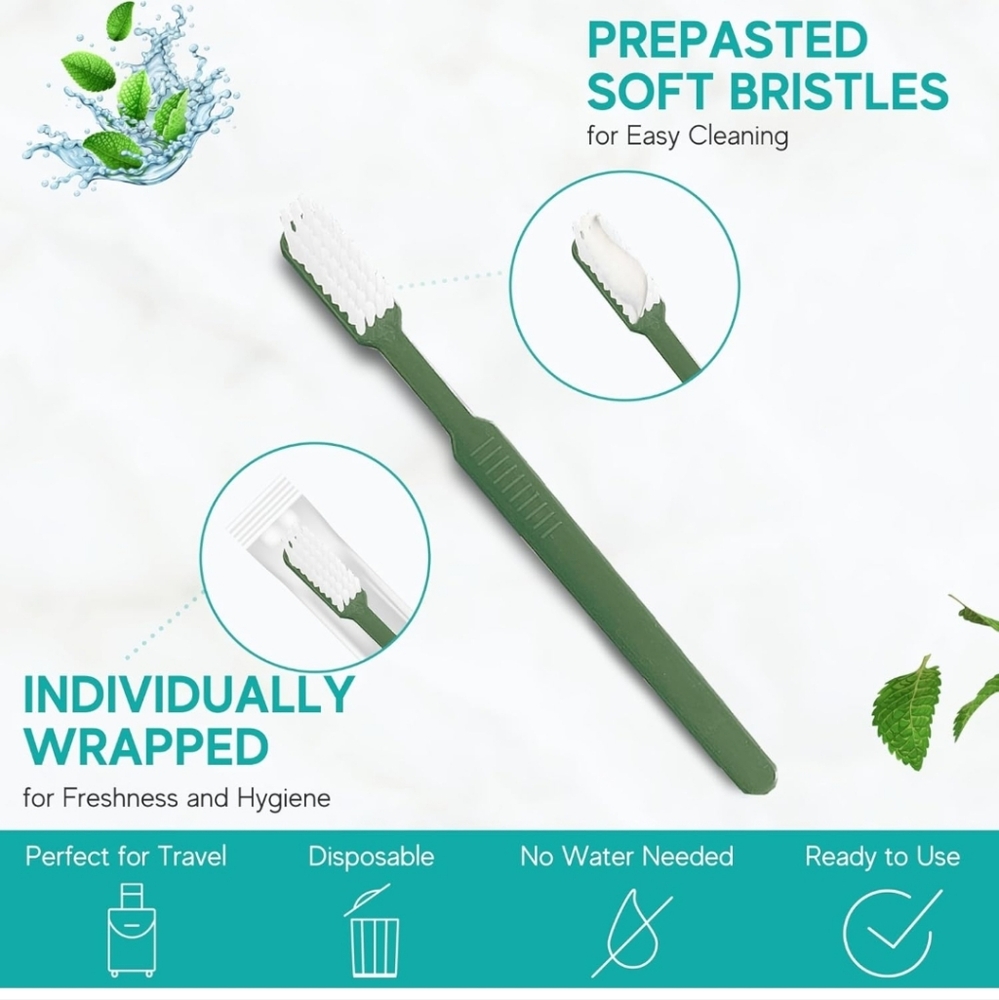 80 Prepasted Disposable Toothbrushes - Picture 3 of 7